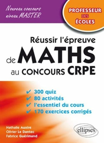 Réussir l'épreuve de maths au concours CRPE