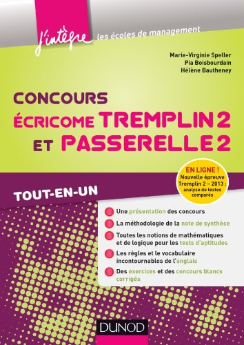 Concours Ecricome Tremplin 2 et Passerelle 2 : tout-en-un