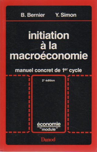 initiation à la macroéconomie