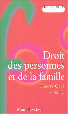 Droit des personnes et de la famille