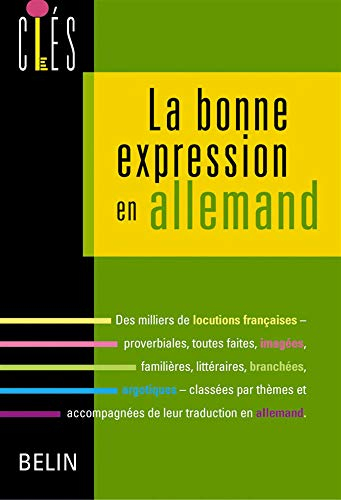 La bonne expression en allemand