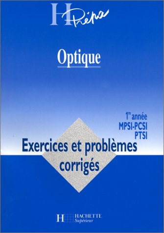 Optique, MPSI, PTSI, PCSI 1re année