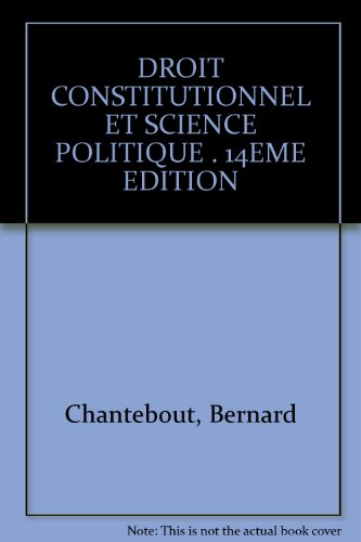 droit constitutionnel et science politique