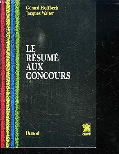 Le résumé aux concours