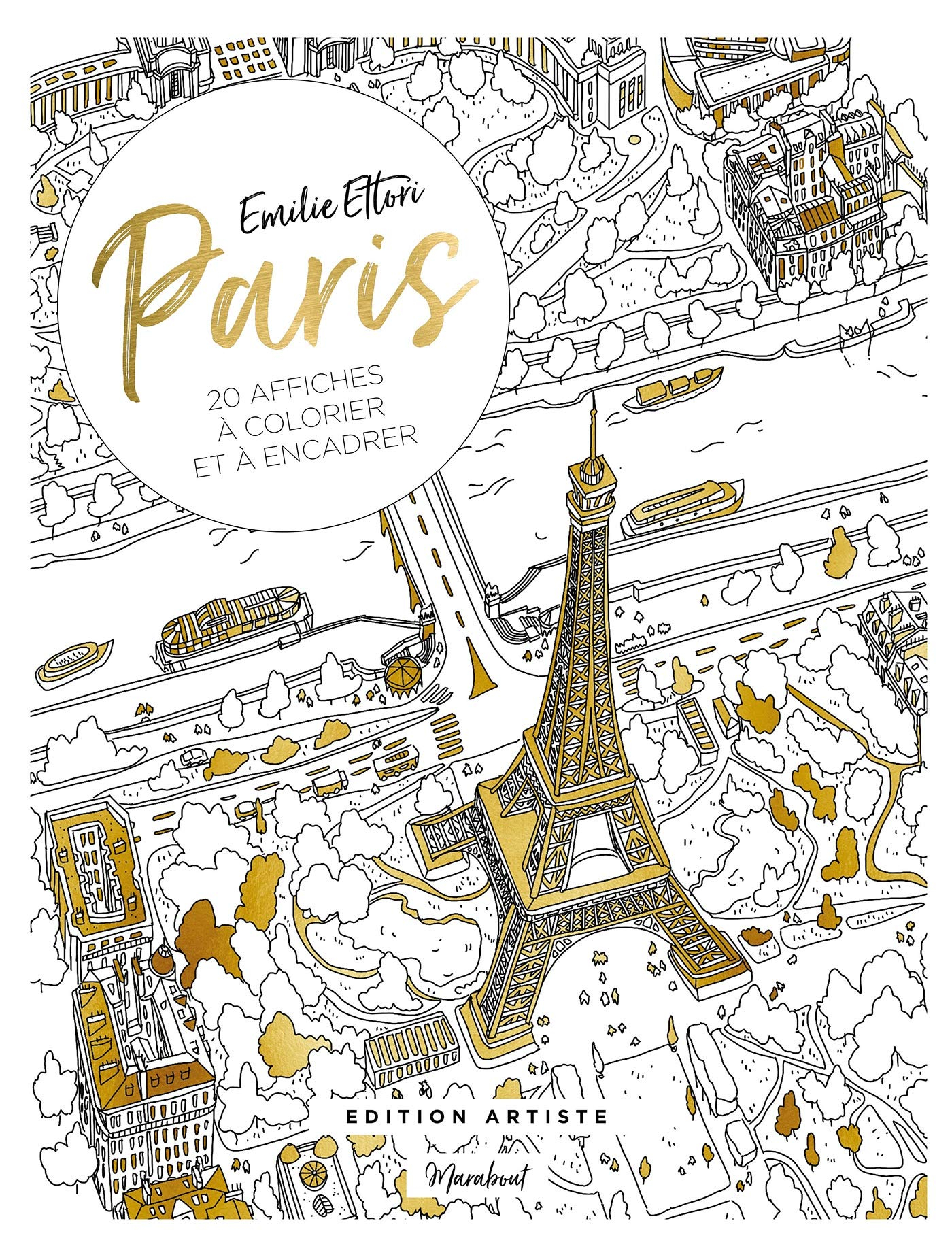 PARIS 20 affiches à colorier et à encadrer - Edition Artiste: 20 affiches à colorier et à encadrer