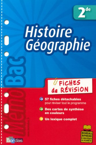 Histoire géographie 2de