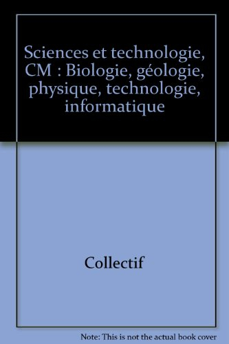 Sciences et technologie CM