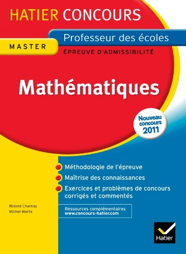 Mathématiques : épreuve d'admissibilité : nouveau concours 2011