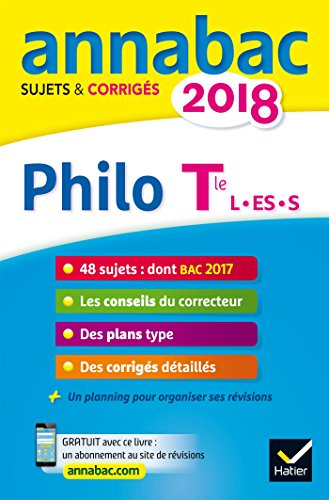 Philo terminale L, ES, S : 2018