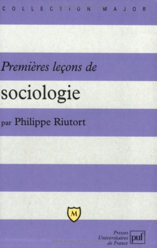 Premières leçons de sociologie