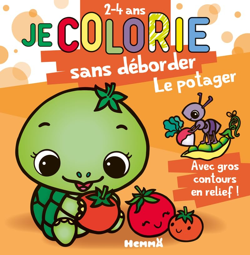 Je colorie sans déborder (2-4 ans) : Le potager T70