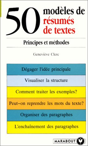 50 modèles de résumés de textes