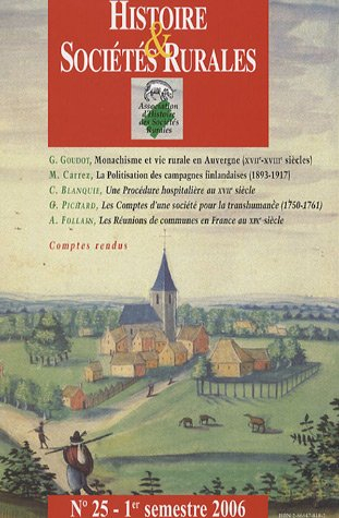 Histoire & sociétés rurales, n° 25