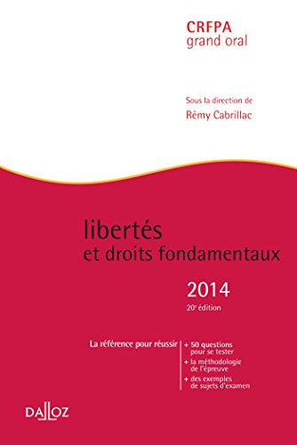 Libertés et droits fondamentaux 2014 : CRFPA grand oral