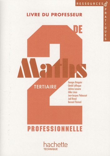 Maths 2de professionnelle tertiaire : livre du professeur