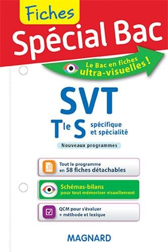 SVT terminale S, spécifique et spécialité : nouveaux programmes