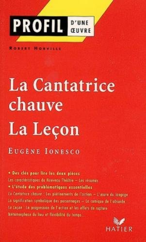 La cantatrice chauve (1850), La leçon (1851), Eugène Ionesco