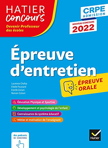 Epreuve d'entretien : épreuve orale : CRPE admission, nouveau concours 2022