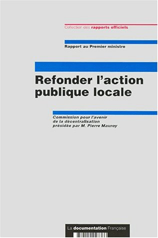 Refonder l'ction publique locale