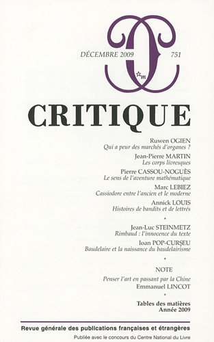 Critique, n° 751