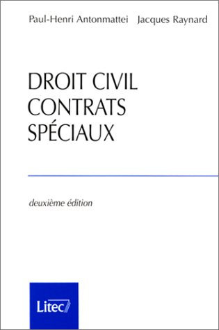 contrats spéciaux (ancienne édition)