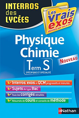 Physique chimie terminale S : spécifique et spécialité