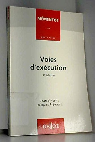 voies d'exécution. 9ème édition