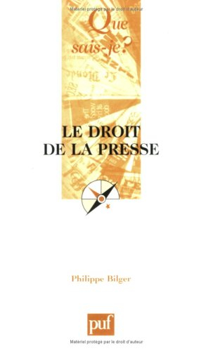 Le droit de la presse