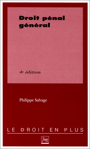 droit pénal général, 4e édition