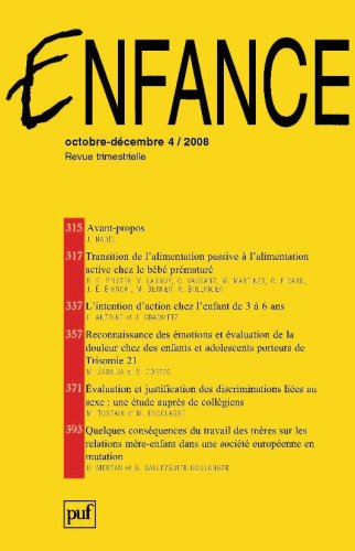 Enfance, n° 4 (2008)