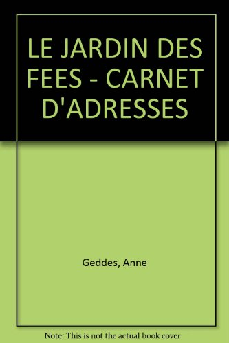 Carnet d'adresses "Le Jardin des fées"