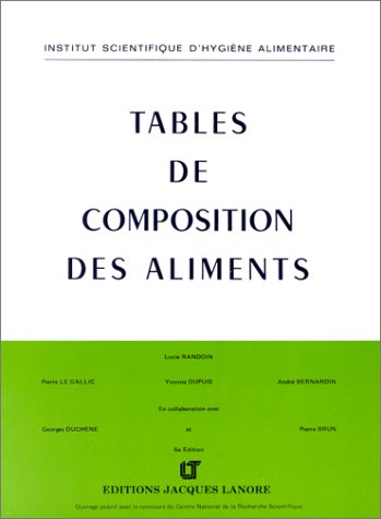 Table de composition des aliments