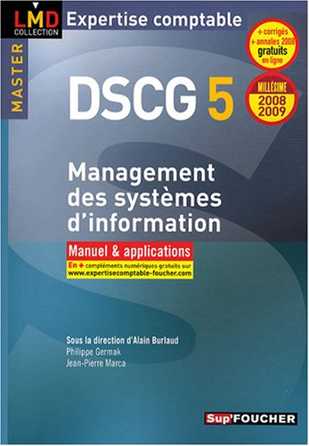 DSCG 5 management des systèmes d'information master : manuel & applications 2008-2009