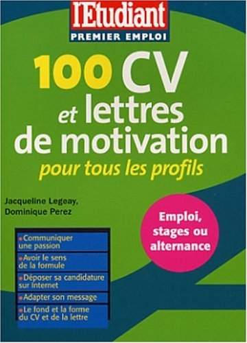 100 cv, lettres de motivations et profils