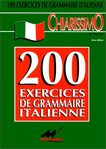 200 exercices de grammaire italienne avec leur corrigé