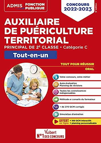 Auxiliaire de puériculture territorial : principal de 2e classe, catégorie C : concours 2022-2023, t