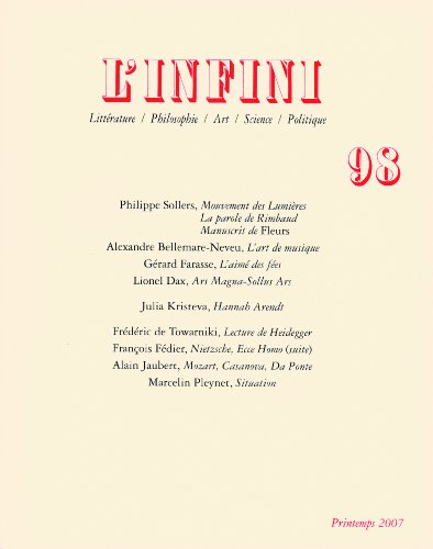 Infini (L'), n° 98