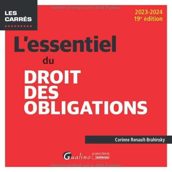 L'essentiel du droit des obligations : 2023-2024