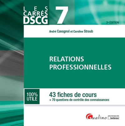 Relations professionnelles : 43 fiches de cours + 70 questions de contrôle des connaissances