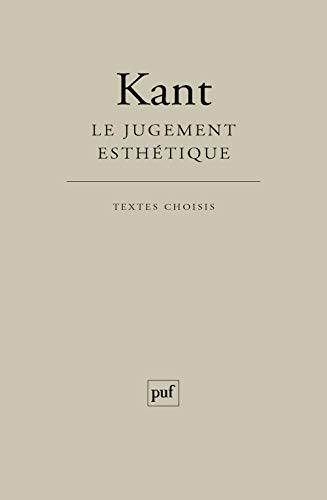 Le jugement esthétique : textes choisis