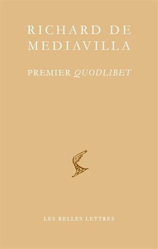 Quodlibet. Premier Quodlibet