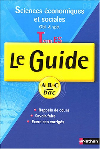 Sciences économiques et sociales, terminales ES obl. et spé. : programme 2003