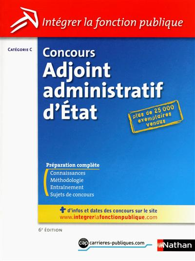 Concours adjoint administratif d'Etat : catégorie C