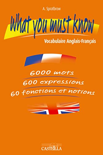 What you must know : vocabulaire anglais-français, notions et fonctions, situations