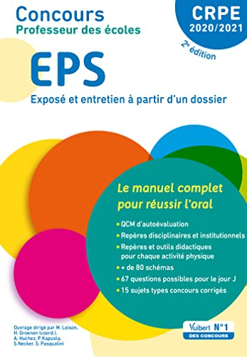 EPS, exposé et entretien à partir d'un dossier : concours professeur des écoles 2020-2021 : le manue