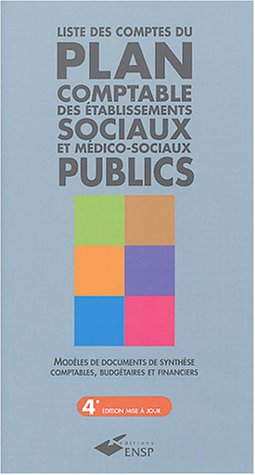 Liste des comptes du plan comptable des établissements sociaux et médico-sociaux publics : de l'inst