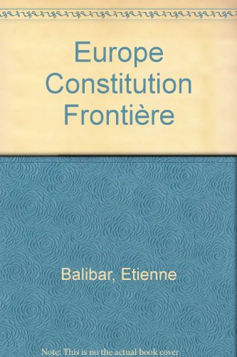 Europe, Constitution, frontière