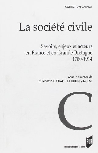 La société civile : savoirs, enjeux et acteurs en France et en Grande-Bretagne, 1780-1914