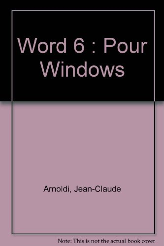 Word 6 pour windows