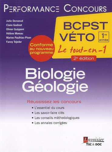 Biologie géologie BCPST-Véto 1re année : le tout-en-1